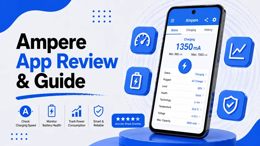 Ampere App Review & Guide (Check Charging Speed & Battery Health on Android)