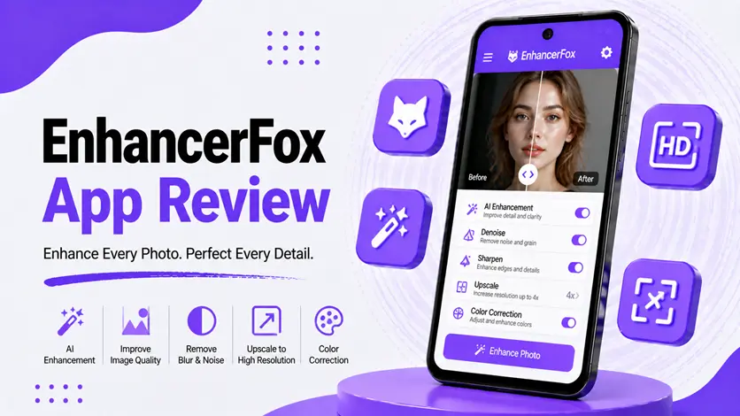 EnhancerFox App Review (AI Photo Enhancer to Improve Image Quality on Android)
