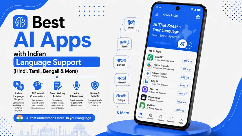 Best AI Apps with Indian Language Support (Hindi, Tamil, Bengali & More)