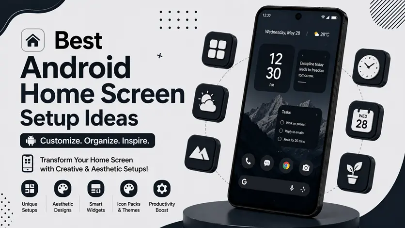 Best Android Home Screen Setup Ideas - Aesthetic & Minimal Designs