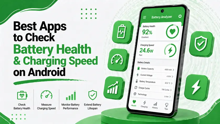 Best Apps to Check Battery Health & Charging Speed on Android